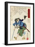 Warrior with Sword, 1769-1825-Utagawa Toyokuni-Framed Giclee Print