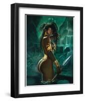 Warrior-Sterling Brown-Framed Art Print