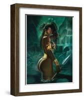 Warrior-Sterling Brown-Framed Art Print