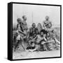 Warriors, Belgian Congo, 1894-null-Framed Stretched Canvas