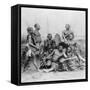 Warriors, Belgian Congo, 1894-null-Framed Stretched Canvas