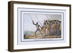 Warriors of New South Wales-J.h. Clark-Framed Art Print