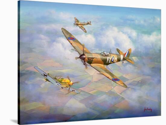 Warriors of the Sky-John Bradley-Stretched Canvas