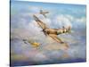 Warriors of the Sky-John Bradley-Stretched Canvas