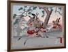 Warriors on Horseback, Japanese Wood-Cut Print-Lantern Press-Framed Art Print