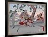 Warriors on Horseback, Japanese Wood-Cut Print-Lantern Press-Framed Art Print