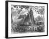 Warriors Outside a Worship House-null-Framed Giclee Print