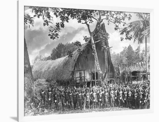 Warriors Outside a Worship House-null-Framed Giclee Print