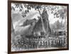 Warriors Outside a Worship House-null-Framed Giclee Print