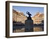 Warsaw Mermaid Fountain and Reflections of the Old Town Houses, Old Town Square, Warsaw, Poland-Gavin Hellier-Framed Photographic Print