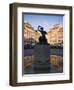 Warsaw Mermaid Fountain and Reflections of the Old Town Houses, Old Town Square, Warsaw, Poland-Gavin Hellier-Framed Photographic Print