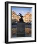 Warsaw Mermaid Fountain and Reflections of the Old Town Houses, Old Town Square, Warsaw, Poland-Gavin Hellier-Framed Photographic Print