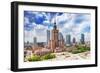 Warsaw, Poland. Aerial View Palace of Culture and Science and Downtown Business Skyscrapers, City C-Michal Bednarek-Framed Photographic Print