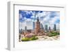 Warsaw, Poland. Aerial View Palace of Culture and Science and Downtown Business Skyscrapers, City C-Michal Bednarek-Framed Photographic Print