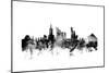 Warsaw Poland Skyline-Michael Tompsett-Mounted Art Print