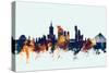 Warsaw Poland Skyline-Michael Tompsett-Stretched Canvas