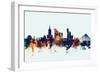 Warsaw Poland Skyline-Michael Tompsett-Framed Art Print