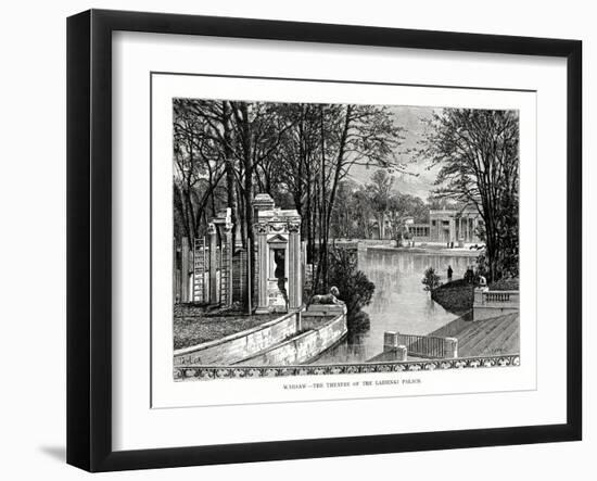 Warsaw - the Theatre of the Lazienki Palace, Poland, 1879-Laplante-Framed Giclee Print