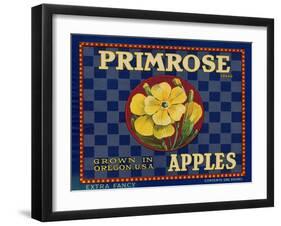 Warshaw Collection of Business Americana Food; Fruit Crate Labels, D.W.C.L. Primrose Brand-null-Framed Art Print