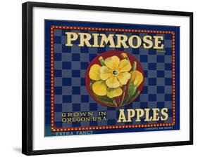 Warshaw Collection of Business Americana Food; Fruit Crate Labels, D.W.C.L. Primrose Brand-null-Framed Art Print