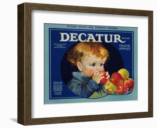 Warshaw Collection of Business Americana Food; Fruit Crate Labels, Dacatur Orchard Company-null-Framed Art Print