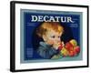 Warshaw Collection of Business Americana Food; Fruit Crate Labels, Dacatur Orchard Company-null-Framed Art Print