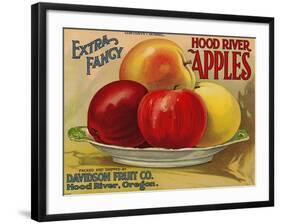 Warshaw Collection of Business Americana Food; Fruit Crate Labels, Davidson Fruit Co.-null-Framed Art Print