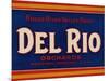 Warshaw Collection of Business Americana Food; Fruit Crate Labels, Del Rio Orchards-null-Mounted Art Print