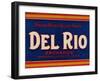 Warshaw Collection of Business Americana Food; Fruit Crate Labels, Del Rio Orchards-null-Framed Art Print
