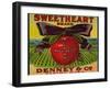 Warshaw Collection of Business Americana Food; Fruit Crate Labels, Denney & Co.-null-Framed Art Print