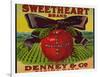 Warshaw Collection of Business Americana Food; Fruit Crate Labels, Denney & Co.-null-Framed Art Print