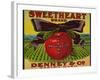 Warshaw Collection of Business Americana Food; Fruit Crate Labels, Denney & Co.-null-Framed Art Print