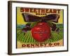 Warshaw Collection of Business Americana Food; Fruit Crate Labels, Denney & Co.-null-Framed Art Print