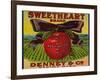 Warshaw Collection of Business Americana Food; Fruit Crate Labels, Denney & Co.-null-Framed Art Print