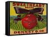 Warshaw Collection of Business Americana Food; Fruit Crate Labels, Denney & Co.-null-Framed Stretched Canvas