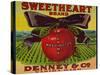 Warshaw Collection of Business Americana Food; Fruit Crate Labels, Denney & Co.-null-Stretched Canvas