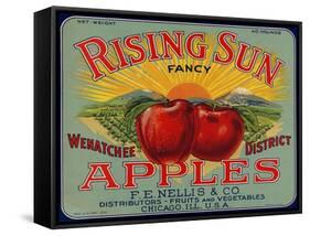 Warshaw Collection of Business Americana Food; Fruit Crate Labels, F.E. Nellis & Co.-null-Framed Stretched Canvas