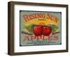 Warshaw Collection of Business Americana Food; Fruit Crate Labels, F.E. Nellis & Co.-null-Framed Art Print