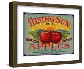 Warshaw Collection of Business Americana Food; Fruit Crate Labels, F.E. Nellis & Co.-null-Framed Art Print