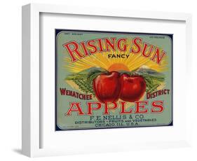 Warshaw Collection of Business Americana Food; Fruit Crate Labels, F.E. Nellis & Co.-null-Framed Art Print