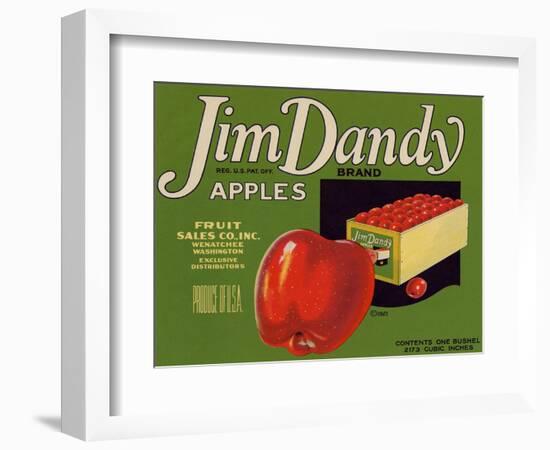 Warshaw Collection of Business Americana Food; Fruit Crate Labels, Fruit Sales Co.-null-Framed Art Print