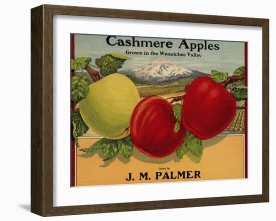 Warshaw Collection of Business Americana Food; Fruit Crate Labels, J. M. Palmer-null-Framed Art Print