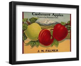 Warshaw Collection of Business Americana Food; Fruit Crate Labels, J. M. Palmer-null-Framed Art Print