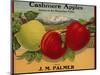 Warshaw Collection of Business Americana Food; Fruit Crate Labels, J. M. Palmer-null-Mounted Art Print