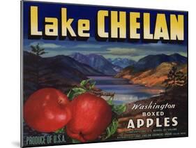 Warshaw Collection of Business Americana Food; Fruit Crate Labels, Lake Chelan Growers Union-null-Mounted Art Print