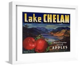 Warshaw Collection of Business Americana Food; Fruit Crate Labels, Lake Chelan Growers Union-null-Framed Art Print