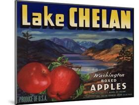 Warshaw Collection of Business Americana Food; Fruit Crate Labels, Lake Chelan Growers Union-null-Mounted Art Print