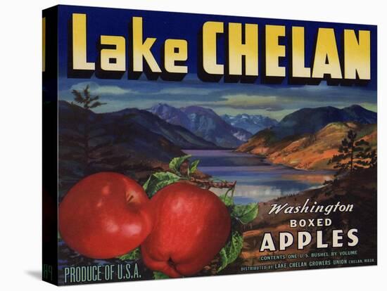 Warshaw Collection of Business Americana Food; Fruit Crate Labels, Lake Chelan Growers Union-null-Stretched Canvas