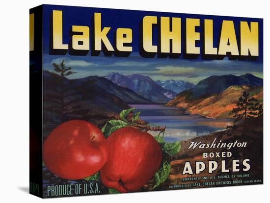Warshaw Collection of Business Americana Food; Fruit Crate Labels, Lake Chelan Growers Union-null-Stretched Canvas