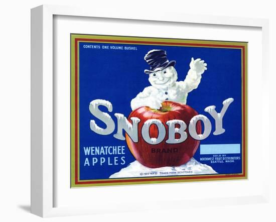 Warshaw Collection of Business Americana Food; Fruit Crate Labels, Northwest Fruit Distributors-null-Framed Art Print